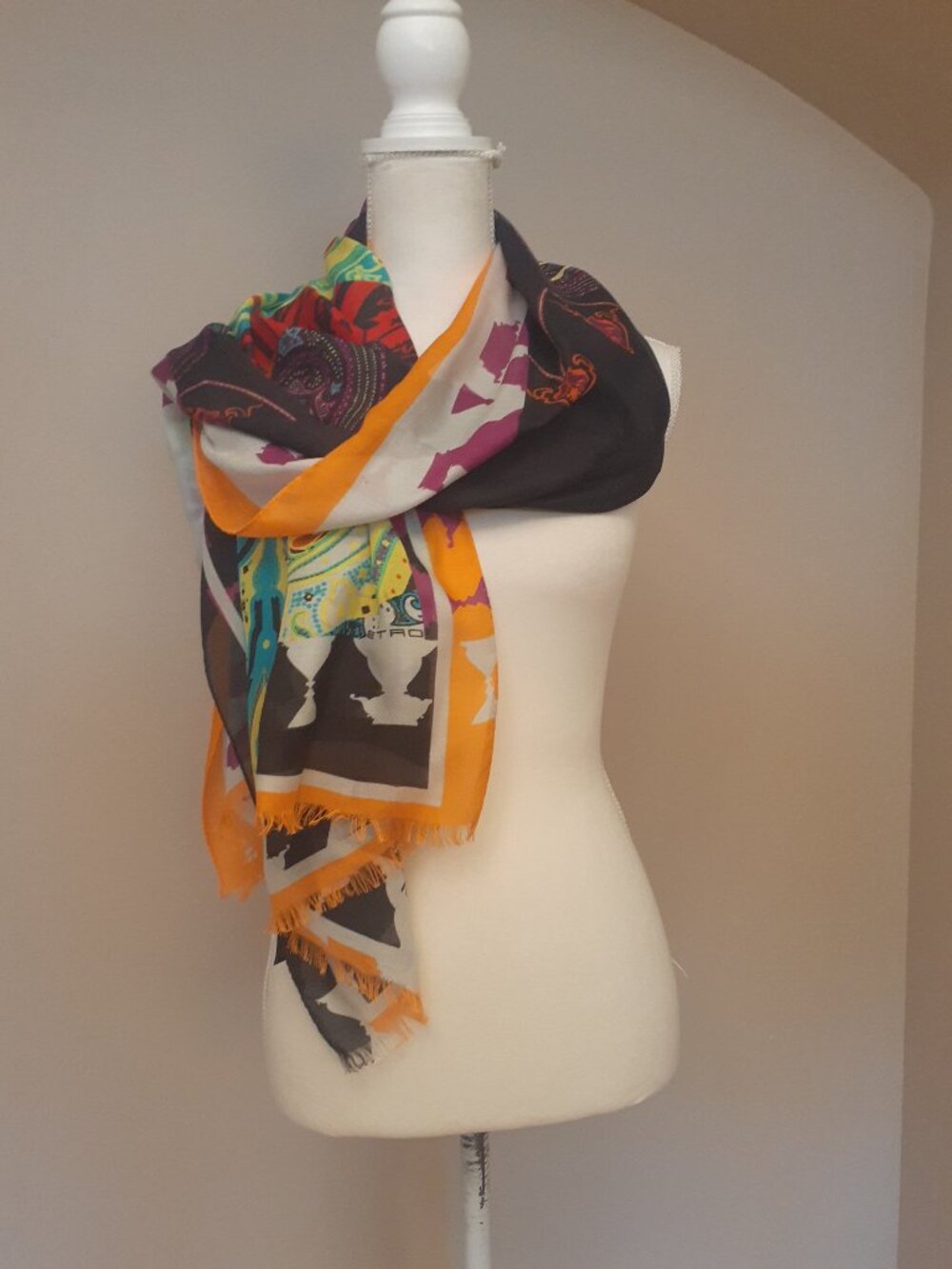 Etro Block Print Scarf
